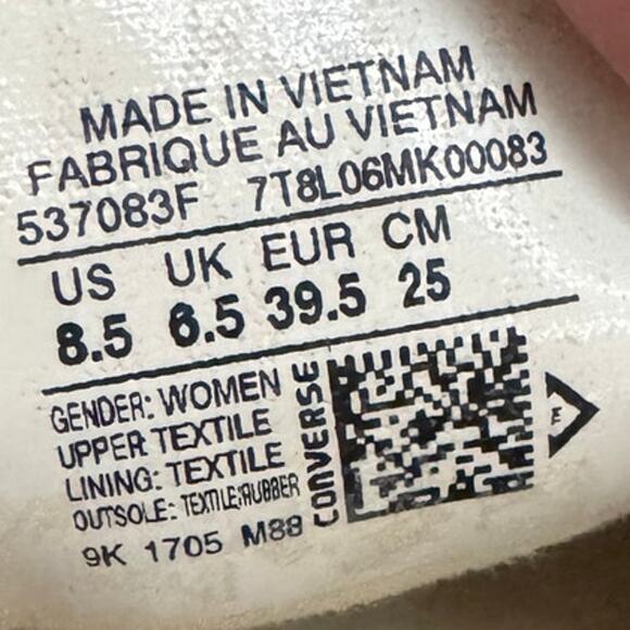 Converse Chuck Taylor Shoreline Red Slip On Low Top Shoes Women’s 8.5 - Picture 7 of 8